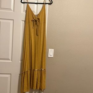 Mustard Polka Dot Dress Size XL
